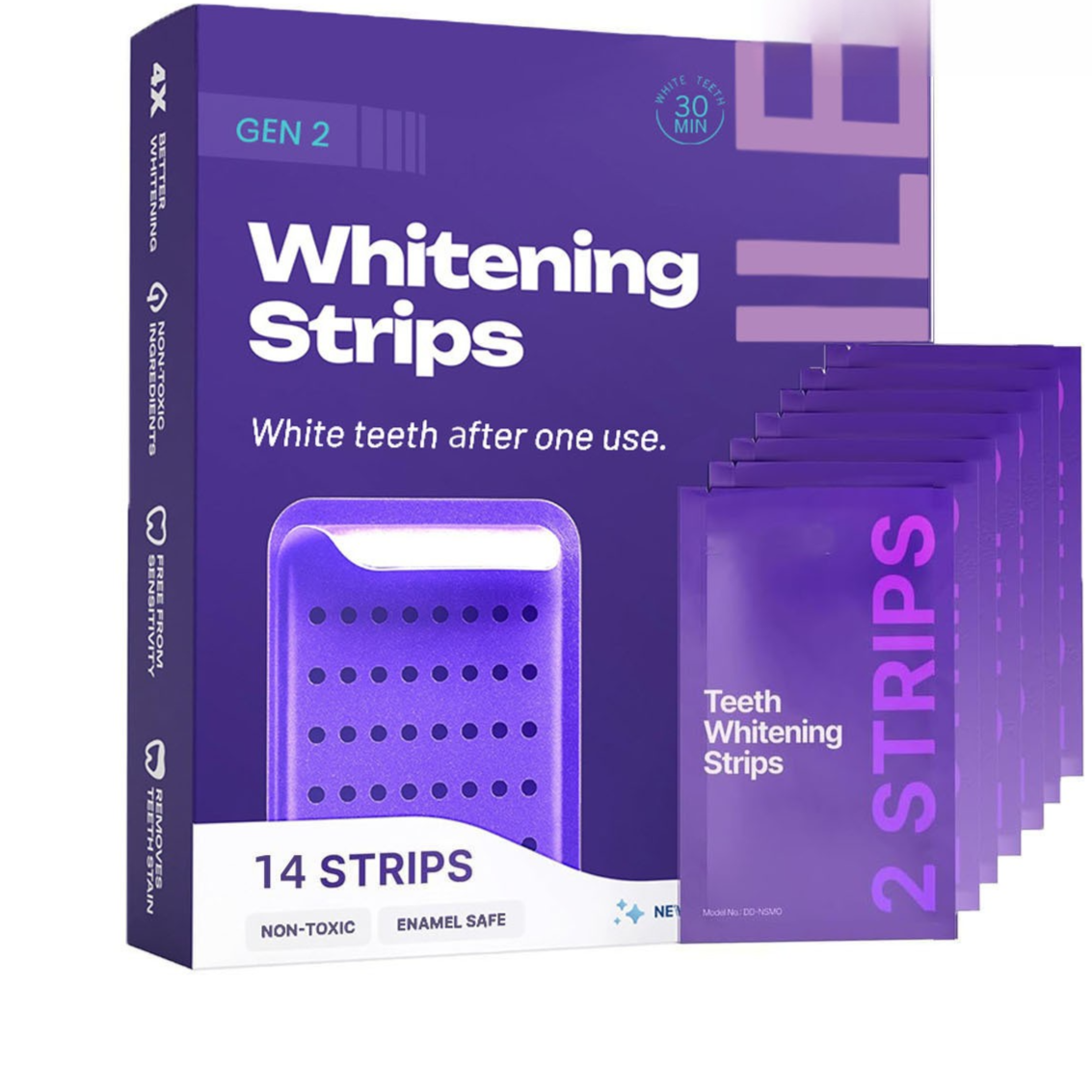 advanced purple whitening strips