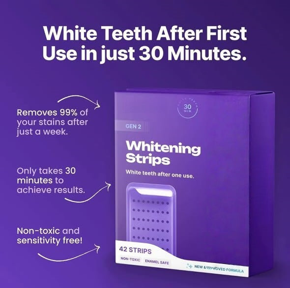 advanced purple whitening strips